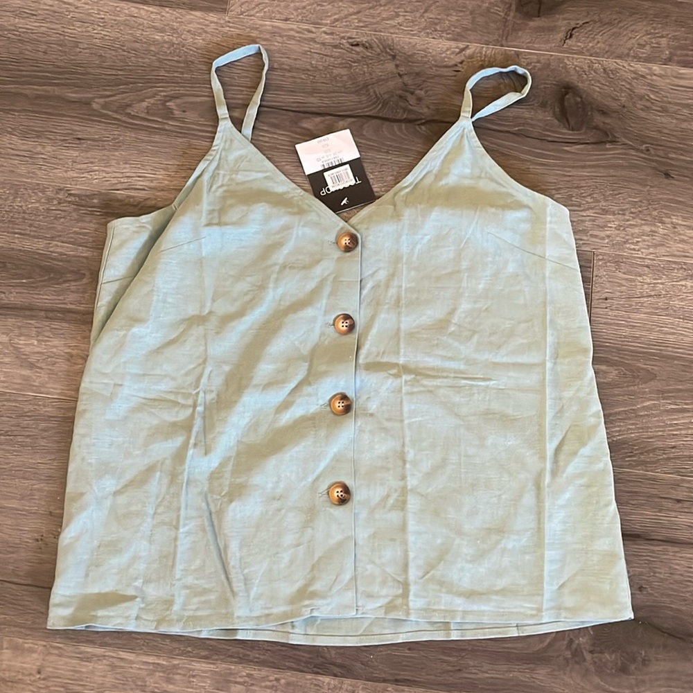 Top shop tank, size 6 - greenish color - super cute Summer Essential Vacation